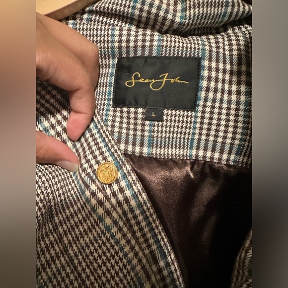 Y2K Sean John Womens L Cropped Jacket with Detachable Hood and Fur - Picture 2 of 7